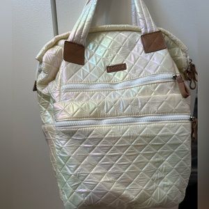 Brand NEW iridescent quilted backpack